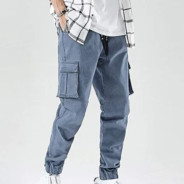 XYXIONGMAO Hip Hop Cargo Joggers Pants for Men