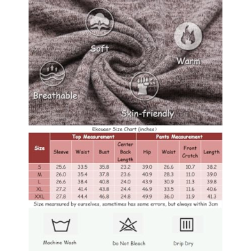 Ekouaer Women’s Pajama Set - Soft Stylish Lounge Set