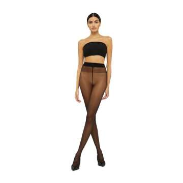 Wolford Satin Touch 20 Denier Tights For Women (Black,Medium)