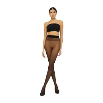 Wolford Satin Touch 20 Denier Tights For Women (Black,Medium)