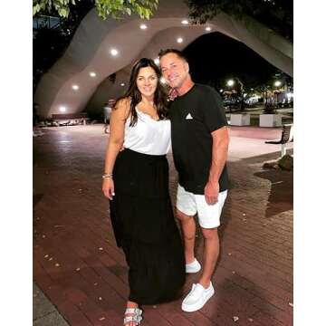 EARKOHA Women's Casual High Waist Maxi Skirt with Pockets