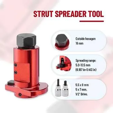 SPARKWHIZ Strut Spreader Tool, Suspension Strut Knuckle Spreader 5.0 – 10.5 mm + Suspension Strut Spreader Socket Tool