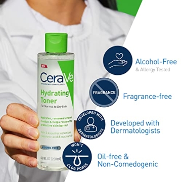 CeraVe Hydrating Toner Alcohol-Free with Hyaluronic Acid