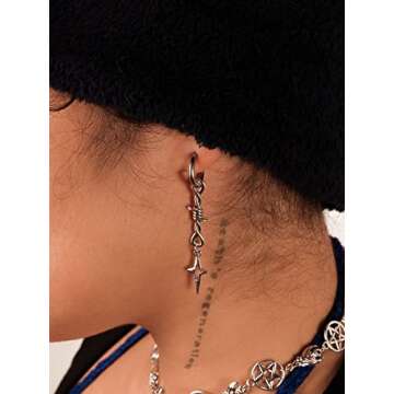 Gothic Punk Spike Earrings - Bold Grunge Jewelry for Women