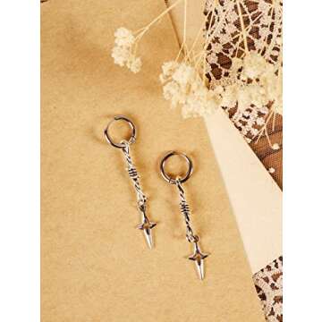 Gothic Punk Spike Earrings - Bold Grunge Jewelry for Women