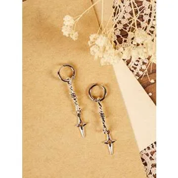 Gothic Punk Spike Earrings - Bold Grunge Jewelry for Women