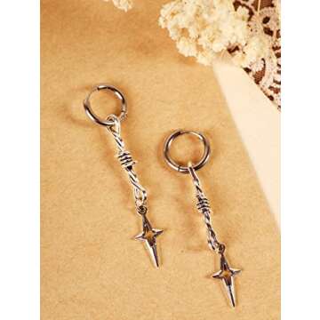 Gothic Punk Spike Earrings - Bold Grunge Jewelry for Women