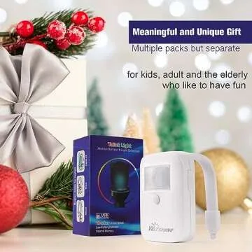 2 Pack Rechargeable Toilet Night Lights with 16-Color Motion Detection - Novelty Bathroom Bowl Light - Cool Funny Birthday Gag Stocking Stuffer Gadget Gifts for Adult Kids Men Father Dad Boys Toddlers