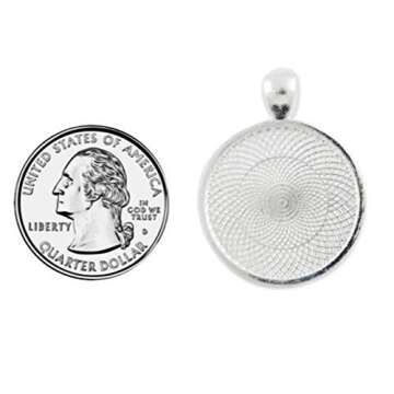 Rudolph the Red Nose Reindeer 1 Inch Silver Plated Pendant Necklace