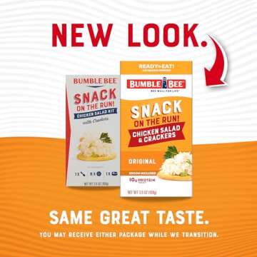 Bumble Bee Snack on the Run Chicken Salad with Crackers Kit, 3.5 oz (Pack of 12) - Ready to Eat, Spoon Included - Shelf Stable & Convenient Protein Snack