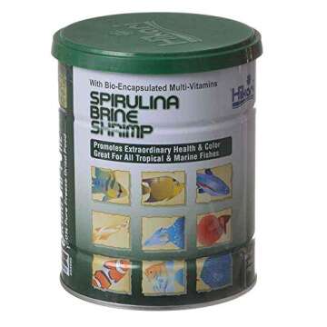 Hikari Bio-Pure Freeze Dried Spirulina Brine Shrimp Cubes for Pets, 1.76-Ounce