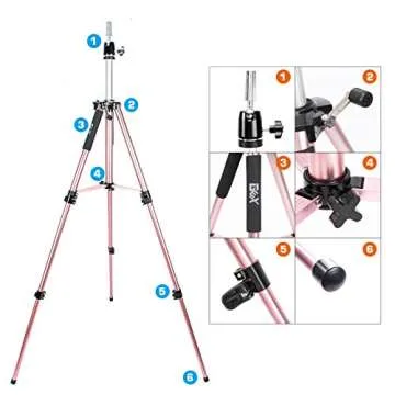 gexworldwide GEX 63" Heavy Duty Mannequin Tripod Stand Wig Stand for Wig Mannequin Head Training Dol...