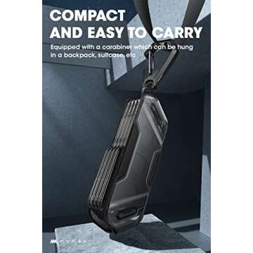 Mumba 12 Switch Game Card Case Holder for Nintendo Switch Game Cards, Portable and Exquisite Protective Hard Shell with 4 Layer Rotatable Holder for Nintendo Switch or OLED or Lite Games (Black)