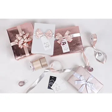 Elegant Rose Gold Wrapping Paper Roll for Any Occasion