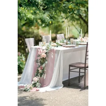 Ling's Moment 6FT Eucalyptus Flower Garland for Weddings