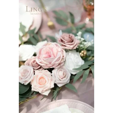 Ling's Moment 6FT Eucalyptus Flower Garland for Weddings