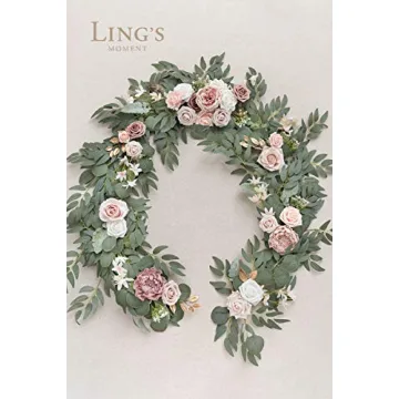 Ling's Moment 6FT Eucalyptus Flower Garland for Weddings