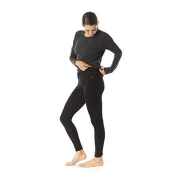 Smartwool Women's Classic Thermal Merino Base Layer Bottom, Black, Large