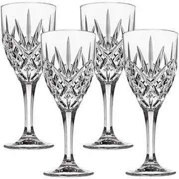 Godinger Wine Glasses Goblets, Shatterproof and Reusable Acrylic - Dublin Collection, Set of 4