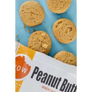 WOW Baking Company Gluten-Free Cookies, Peanut Butter, 8 Ounce (Pack of 6)