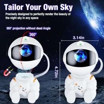 XHSY Astronaut Projector - Starry Night Light for Kids