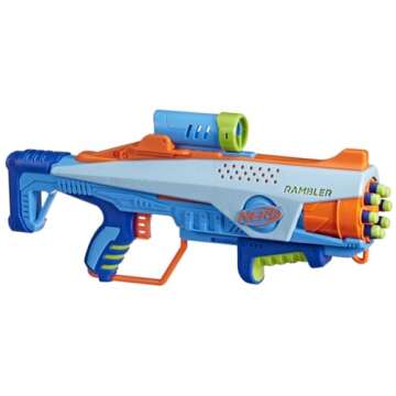 Nerf Elite Junior Rookie Pack, Easy Play Toy Foam Blaster, 32 Nerf Elite Darts, 4 Targets, Nerf Blas...
