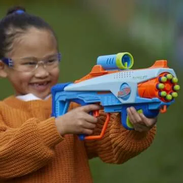 Nerf Elite Junior Rookie Pack, Easy Play Toy Foam Blaster, 32 Nerf Elite Darts, 4 Targets, Nerf Blasters for Kids Outdoor Games, Ages 6 & Up (Amazon Exclusive)