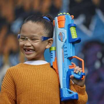 Nerf Elite Junior Rookie Pack, Easy Play Toy Foam Blaster, 32 Nerf Elite Darts, 4 Targets, Nerf Blasters for Kids Outdoor Games, Ages 6 & Up (Amazon Exclusive)