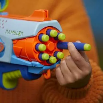 Nerf Elite Junior Rookie Pack, Easy Play Toy Foam Blaster, 32 Nerf Elite Darts, 4 Targets, Nerf Blasters for Kids Outdoor Games, Ages 6 & Up (Amazon Exclusive)