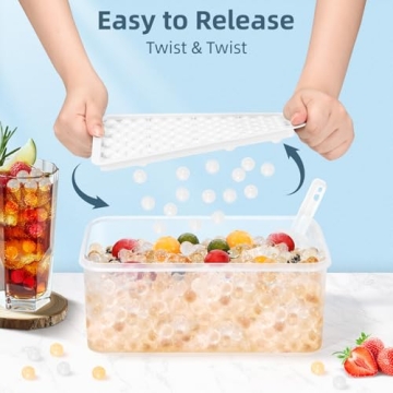 WIBIMEN Mini Ice Cube Trays for Perfect Nugget Ice