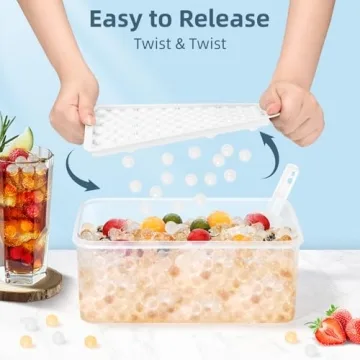 WIBIMEN Mini Ice Cube Trays for Perfect Nugget Ice