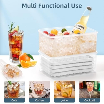 WIBIMEN Mini Ice Cube Trays for Perfect Nugget Ice