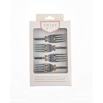 Elegant Chateau Reusable Cheese Markers for Entertaining