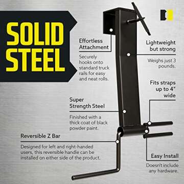 DC Cargo Mall Ratchet Strap Winder - Flatbed Strap Roller - Efficient 4 Inch Strap Winder for Flatbed Trailers - Convenient Storage Solution Used in Trucks, Trailers, Vans, Docks, Warehouses