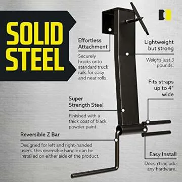 DC Cargo Mall Ratchet Strap Winder - Flatbed Strap Roller - Efficient 4 Inch Strap Winder for Flatbed Trailers - Convenient Storage Solution Used in Trucks, Trailers, Vans, Docks, Warehouses