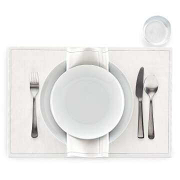 MY DRAP Reusable Dinner Napkin Set, Elegant Cotton Napkins