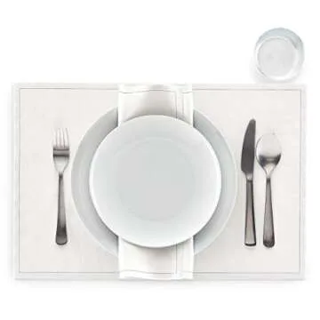 MY DRAP Reusable Dinner Napkin Set, Elegant Cotton Napkins