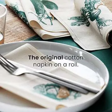 MY DRAP Reusable Dinner Napkin Set, Elegant Cotton Napkins