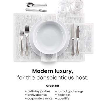 MY DRAP Reusable Dinner Napkin Set, Elegant Cotton Napkins