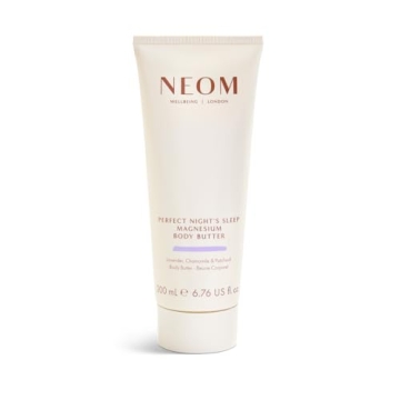 Neom - Magnesium Body Butter | 6.76 Fl Oz (200ml) | Lavender, Chamomile, & Patchouli | Lotion for Sleep with Essential Oils | 100% Natural Fragrances | Nourish & Soften | Signature Sleepy Scent