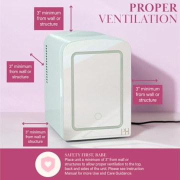 Paris Hilton Mini Beauty Fridge with LED Light