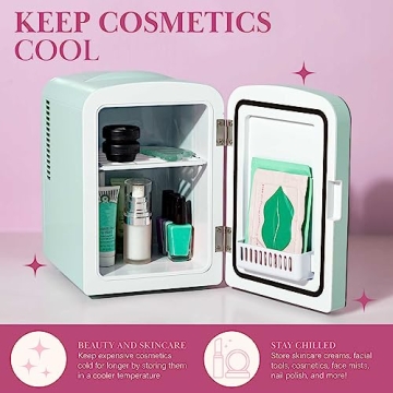 Paris Hilton Mini Beauty Fridge with LED Light