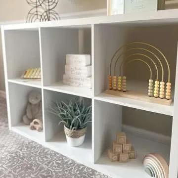 Addy&Oakley Neutral Abacus-Gender Neutral Baby Toy-Montessori Toys-Toddler Learning Toy-Rainbow Abacus-Boho Abacus-Arithmetic Learning Toy-Wooden Toddler Toys-Nursery Décor-Abacus-Aesthetic Toy