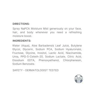 Nu Skin NaPCA Moisture Mist | Revitalizing Moisturizer & Cooling Mist with Hyaluronic Acid | Hydrati...