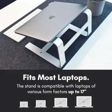 Macally Macbook Stand Ergonomic Laptop Holder Stylish Aluminum