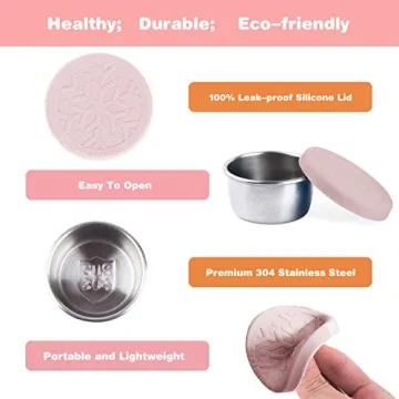 LALASTAR Leakproof Salad Dressing Containers for Condiments