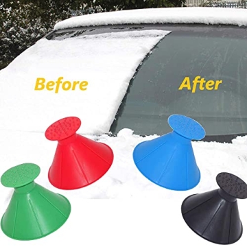 2-in-1 Car Windshield Snow Scraper and Funnel Tool