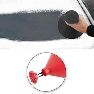 2-in-1 Car Windshield Snow Scraper and Funnel Tool