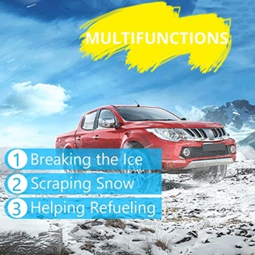 2-in-1 Car Windshield Snow Scraper and Funnel Tool