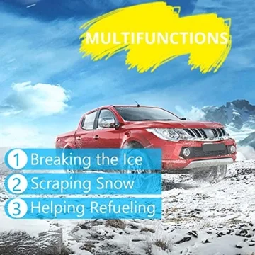 2-in-1 Car Windshield Snow Scraper and Funnel Tool